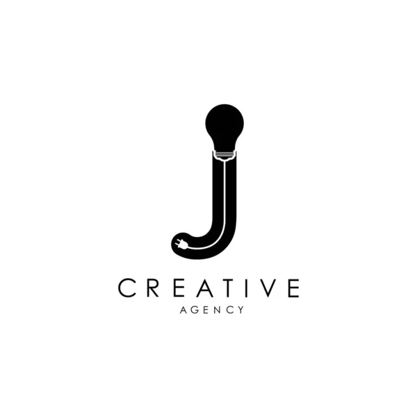 Creative Letter Logo Design Letter Icon Light Weight Logo Elegant — 스톡 벡터