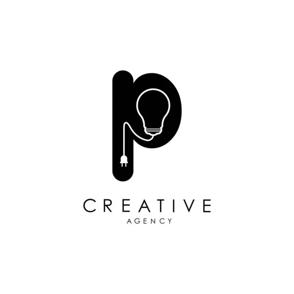 Creative Letter Logo Design Letter Icon Light Weight Logo Elegant — Stock vektor