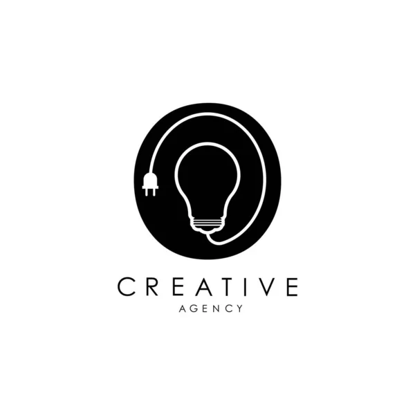 Creatieve Letter Logo Ontwerp Met Letter Icoon Lichtgewicht Logo Met — Stockvector