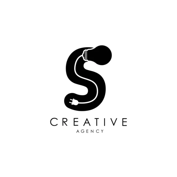 Creative Letter Logo Design Letter Icon Light Weight Logo Elegant — Stockvector