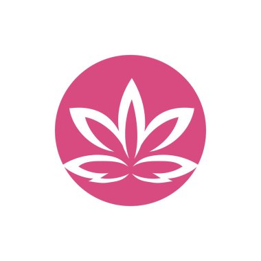 Güzel Vektör Nilüfer çiçekleri logo şablonu tasarımı simgesi