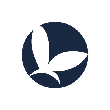 Tavşan Logosu şablon vektör illüstrasyon tasarımı