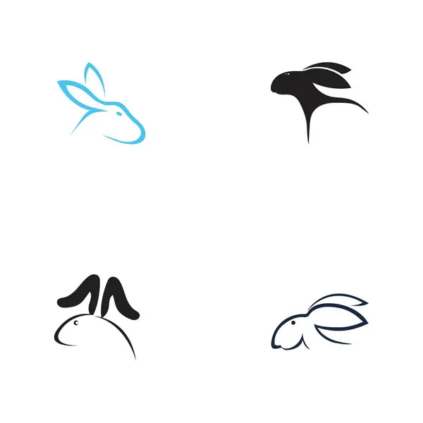 Logo Lapin Set Vectoriel Illustration Design — Image vectorielle
