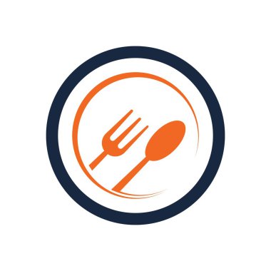 restoran logo vektör çizim şablonu