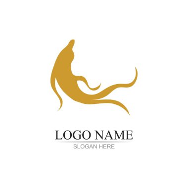 ginseng illüstrasyon ikon vektör tasarım şablonu