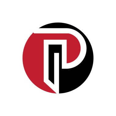 p harfi Logo Şablon vektör simgesi tasarımı