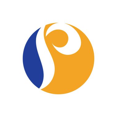 p harfi Logo Şablon vektör simgesi tasarımı