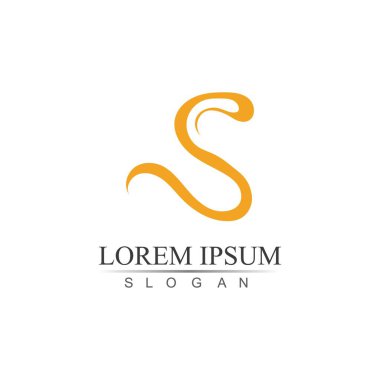 S Logo Şablonu vektör simgesi tasarımı