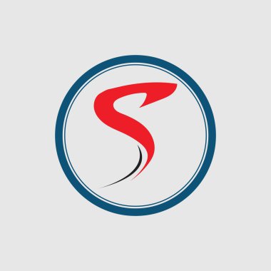 yaratıcı S Harfi Logo Şablonu vektör simgesi tasarımı