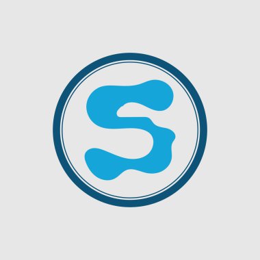 yaratıcı S Harfi Logo Şablonu vektör simgesi tasarımı