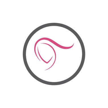 Güzellik kuaförü logosu vektör çizimi tasarımı