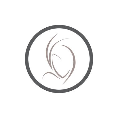 Güzellik kuaförü logosu vektör çizimi tasarımı