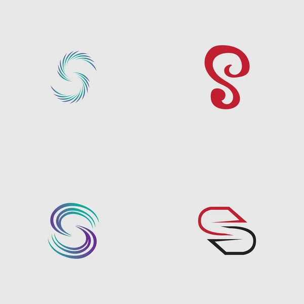 Логотип Буквы Дизайн Вектора Шаблона Сером Фоне — стоковый вектор
