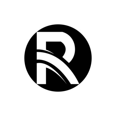 yaratıcı Harf R Logo Şablon vektör simgesi tasarımı