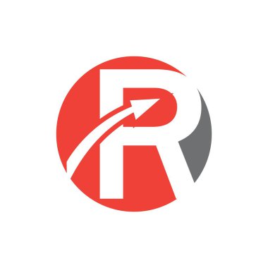yaratıcı Harf R Logo Şablon vektör simgesi tasarımı