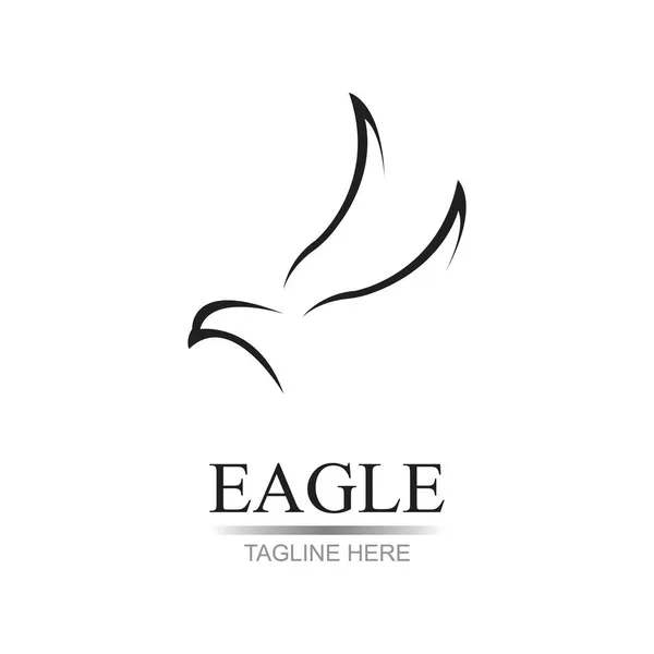 Eagle Logo Vector Illustration Design Template Vector — Stock Vector