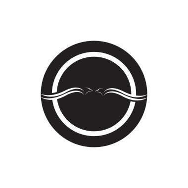 Basit kartal logo vektör çizim şablonu - vektör