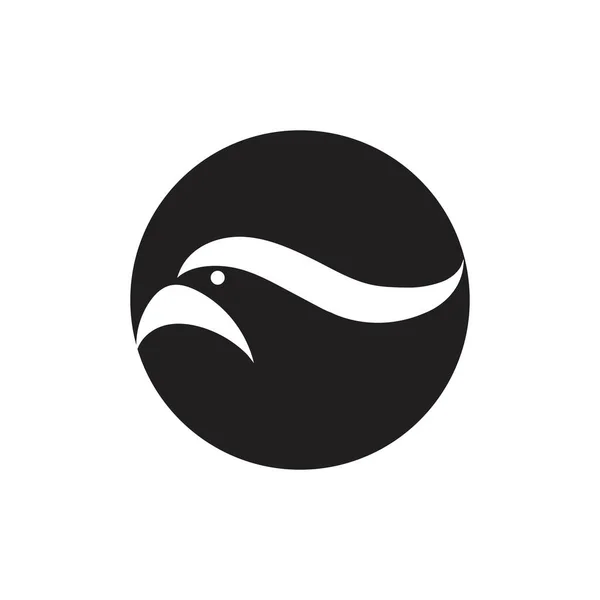 Simple Águila Logotipo Vector Ilustración Diseño Plantilla Vector — Vector de stock