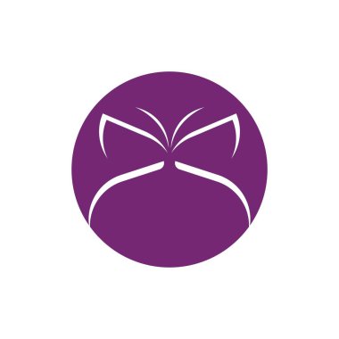 Kelebek logo Vektör çizim şablonu