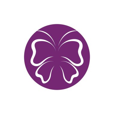 Kelebek logo Vektör çizim şablonu