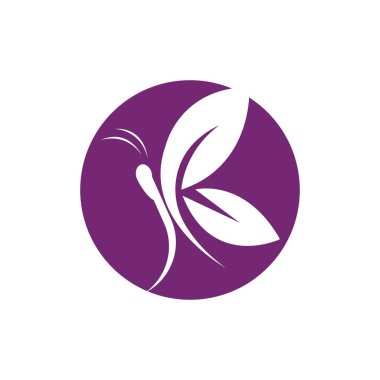 Kelebek logo Vektör çizim şablonu