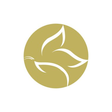 Kelebek logo Vektör çizim şablonu