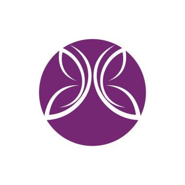 Kelebek logo Vektör çizim şablonu