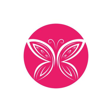 Kelebek logo Vektör çizim şablonu