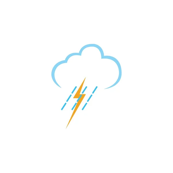 Raindrops Ícone Logotipo Vetor Ilustração Design — Vetor de Stock