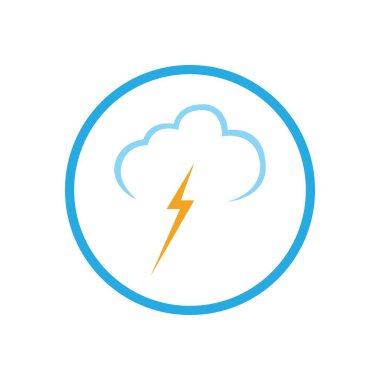 yaratıcı yağmur damlaları simge logo vektör illüstrasyon tasarımı