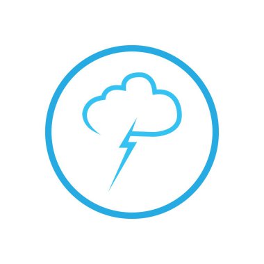 yaratıcı yağmur damlaları simge logo vektör illüstrasyon tasarımı