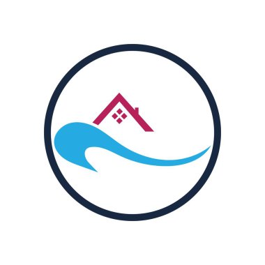 Modern ev logo vektör resimleme şablonu