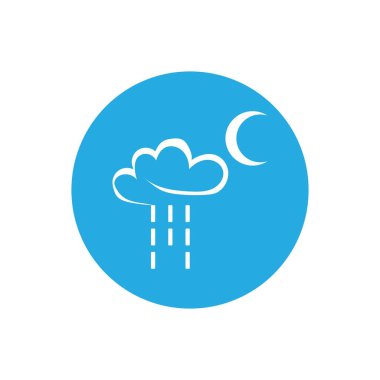 yağmur damlaları simgesi logo vektör illüstrasyon tasarımı