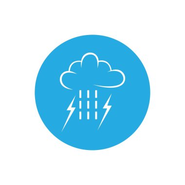 yağmur damlaları simgesi logo vektör illüstrasyon tasarımı