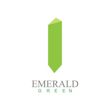 Zümrüt elmas logo vektör çizimi