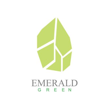 Zümrüt elmas logo vektör çizimi