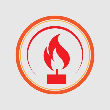 Mum ışığı logosu çizim şablonu