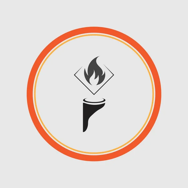 Candle Light Logo Illustration Design Template — Stock Vector