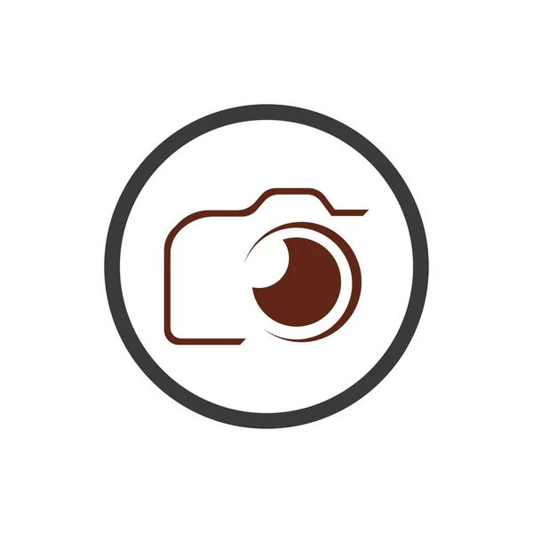 Creative Camera Photography Logo Icon Vector Design Template — Stockvektor