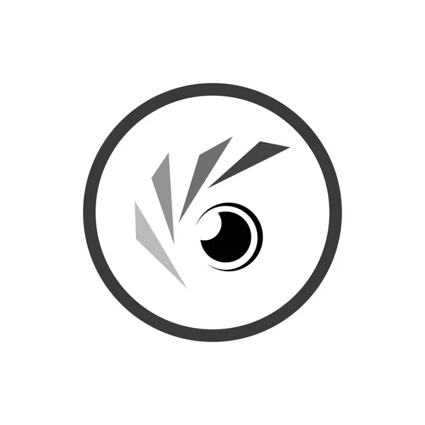 Creative Camera Photography Logo Icon Vector Design Template — Vettoriale Stock