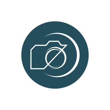 fotoğraf logosu vektör çizim şablonu