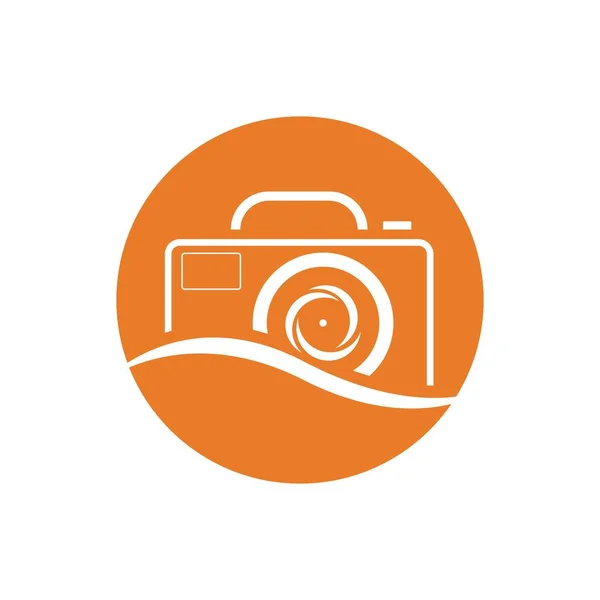 Fotografie Logo Vector Illustratie Ontwerp Template — Stockvector