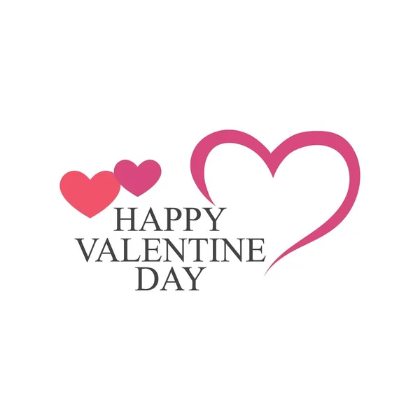 Valentines Day Design Sign Vector Illustration Template — Stockvektor