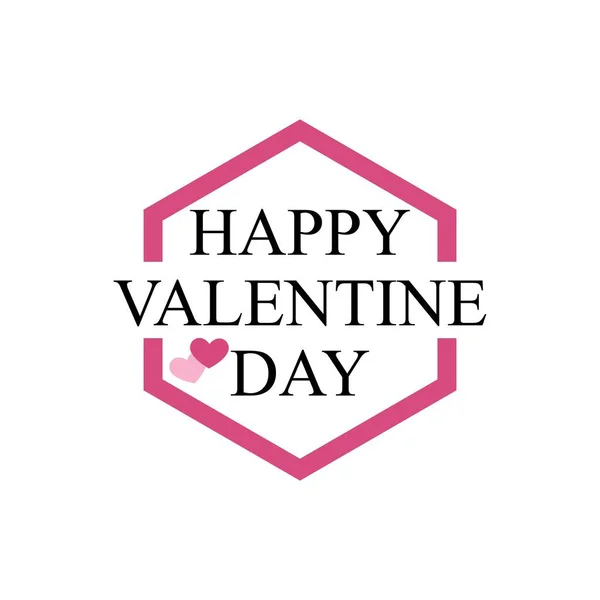 Valentines Day Design Sign Vector Illustration Template — стоковий вектор