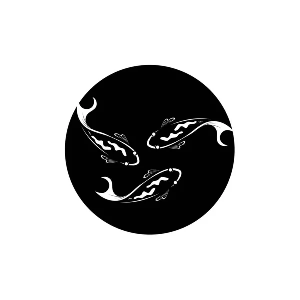 Logo Design Concept Koi Fish — Wektor stockowy