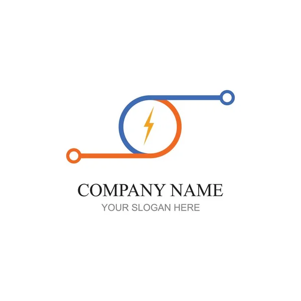 Technology Logo Design Vector — Stock Vector