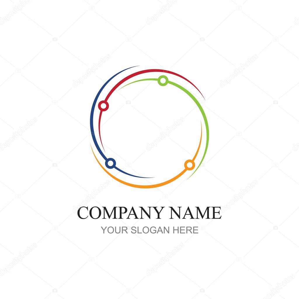 Technology logo design vector