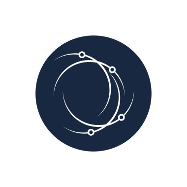 Teknoloji logosu vektör ikonu tasarımı