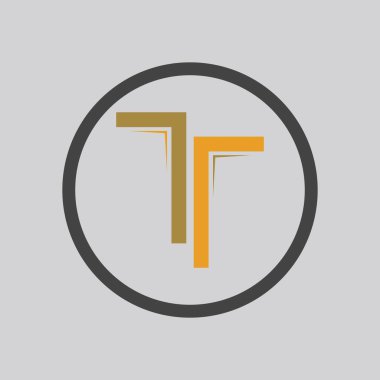 Harf T Logo Şablon vektör simgesi tasarımı