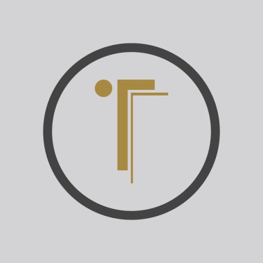 Harf T Logo Şablon vektör simgesi tasarımı